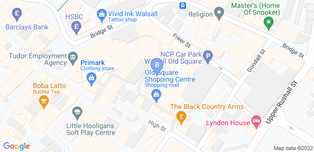 Map to BC Tigers Martial Arts Super Centre - Walsall